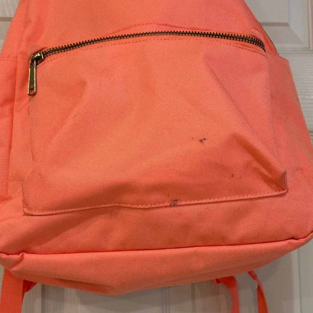 Herschel Supply Co Heritage Backpack Neon Coral Peach Canvas Daypack Bag